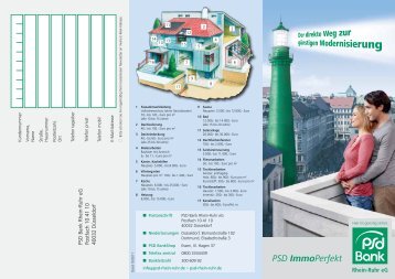 Flyer PSD ImmoPerfekt - PSD Bank Rhein-Ruhr eG