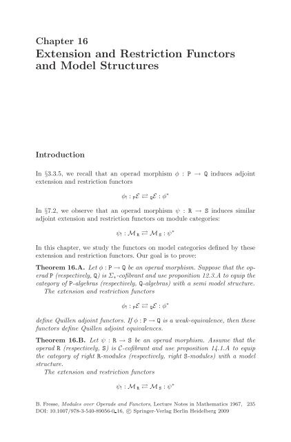 Symmetric Monoidal Categories for Operads - Index of