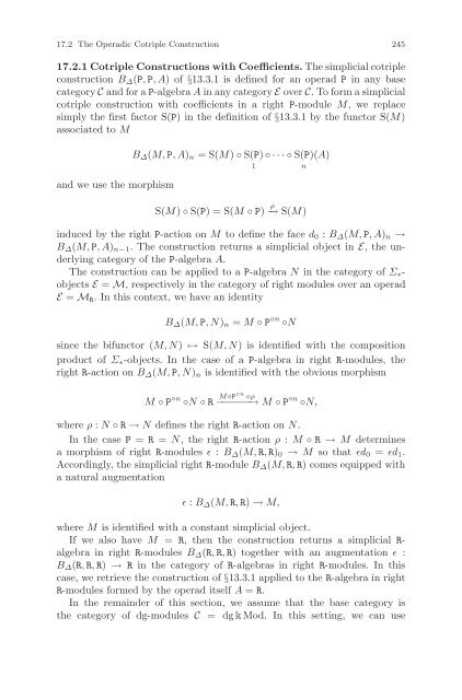 Symmetric Monoidal Categories for Operads - Index of