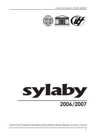 sylaby TEXT 2006-2007 tisk.qxp - Filozoficko-pÅÃ­rodovÄdeckÃ¡ fakulta