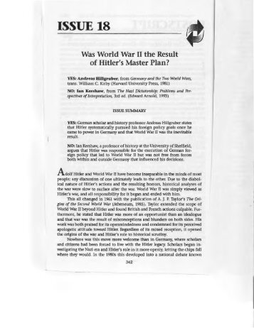 ISSUE 18 Was World War II the Result of Hitler's Master - jessbcuzz