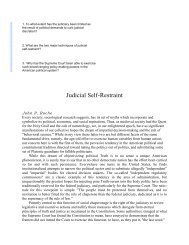Judicial Self-Restraint - jessbcuzz