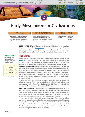 Early Mesoamerican Civilizations