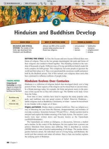 Hinduism and Buddhism Develop