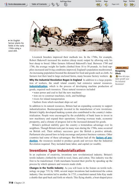 The Beginnings of Industrialization - Euro-webonline.com