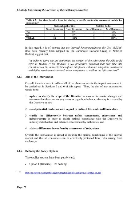 Cableways Impact Assessment Study - Final Report - saferail.nl