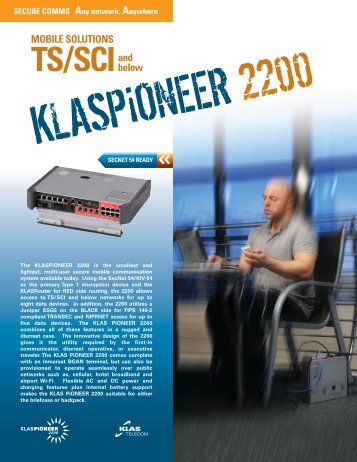 KlasPioneer 2200 Brochure - Tampa Microwave