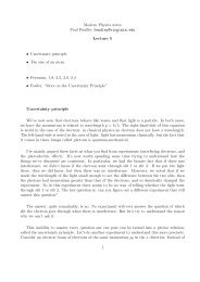 Modern Physics notes Paul Fendley fendley@virginia.edu Lecture 5 ...