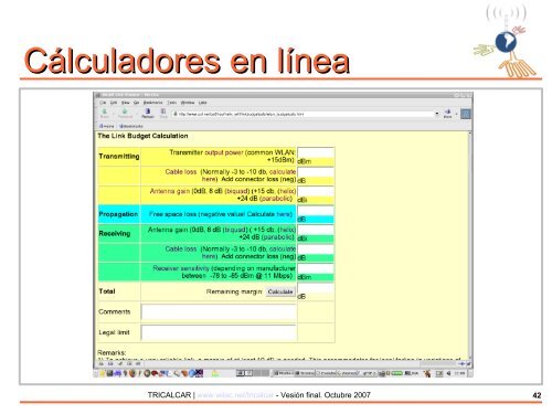 CÃ¡lculo de Radioenlace - ItrainOnline