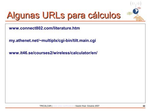 CÃ¡lculo de Radioenlace - ItrainOnline