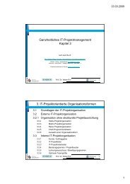 IT-Projektorientierte Organisationsformen - Hochschule Albstadt ...