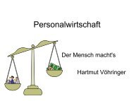 Personalwirtschaft - Heimbetrieb