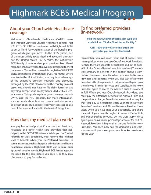 CHURCHWIDE HEALTHCARE - Pension Fund