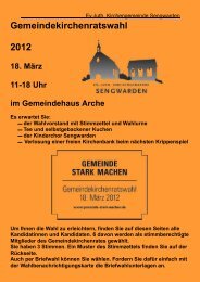 Gemeindekirchenratswahl 2012 - Ev.-luth. Kirchengemeinde ...