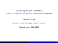 Reguläre Ausdrücke und rechtslineare Grammatiken - Grundbegriffe ...