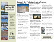 Section 181 - California Film Commission