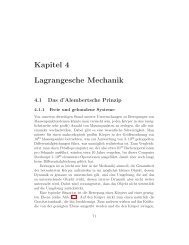 Kapitel 4 Lagrangesche Mechanik - Quantenoptik makroskopischer ...