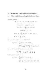 3 Ableitung kinetischer Gleichungen