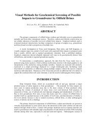 Visual Methods for Geochemical Screening of Possible ... - IPEC