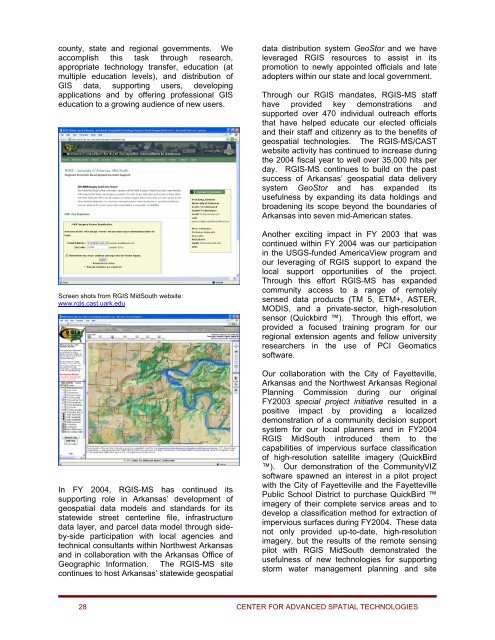 CAST Fiscal Year 2004-2005 Annual Report - Center for Advanced ...