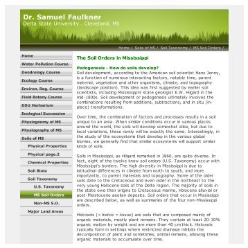 Dr. Samuel Faulkner : MS Soil Orders
