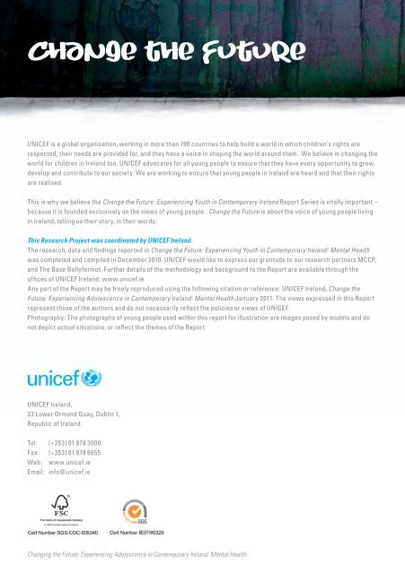 Change the Future - UNICEF Ireland