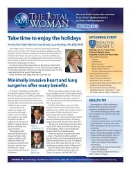 TW newsletter - Dec 2012.indd - St. Mary's Hospital