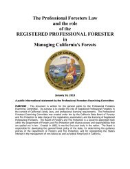 Role of the Registered Professional Forester - Board of Forestry
