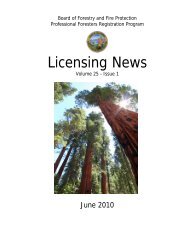 Board of Forestry and Fire Protection - State of California