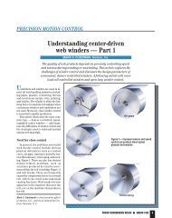 Understanding center-driven web winders - Motion System Design