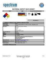 MSDS - Spectrum Chemical