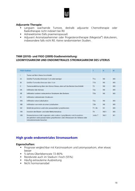 (= adjuvante) Chemotherapie