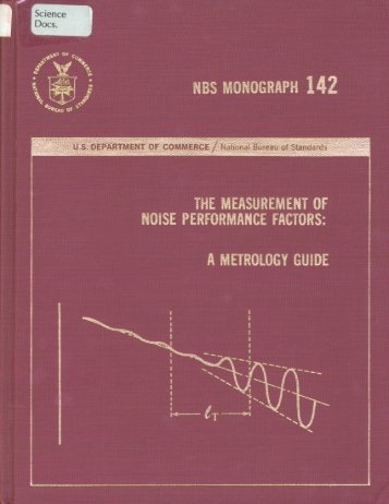 nbs monograph 142 the measurement of noise ... - Digital Collections