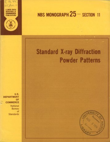 Standard X-ray Diffraction Powder Patterns