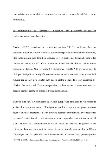 La notion de responsabilité de l'entreprise - Grenoble EM :: Accueil