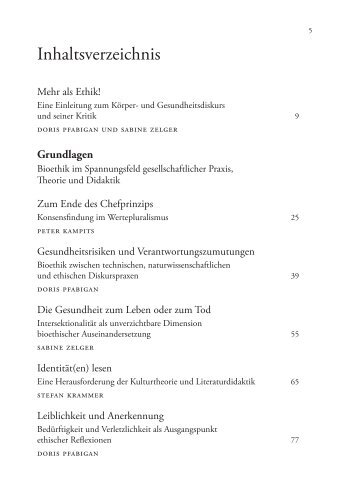 Informationen zu den Projektergebnissen im Buch Mehr als Ethik