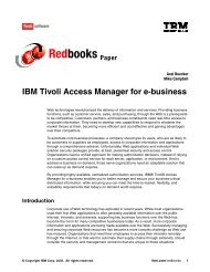 Redbooks Paper IBM Tivoli Access Manager for e-business