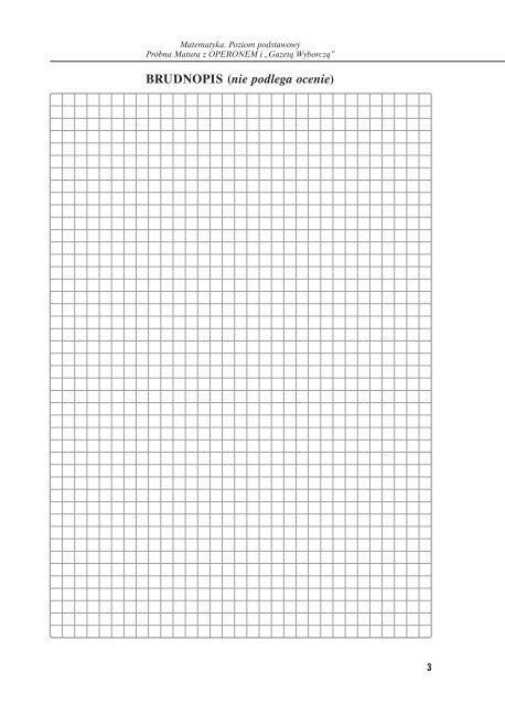 Matura próbna Listopad 2012 - Zadania Matematyczne