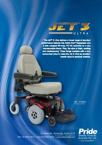 Jet 3 Ultra Brochure - Pride Mobility Products