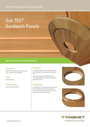 Oak TECÂ® Sandwich Panels - Timbmet