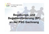 Handout Vortrag PSG Gachnang - Primarschule Gachnang