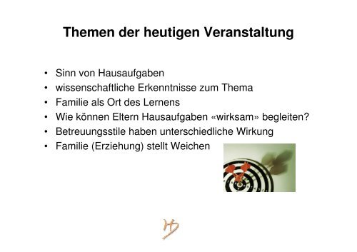 Referat von H. Deussen - Primarschule Gachnang