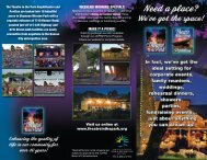 facility rental brochure - Theatre in the Park