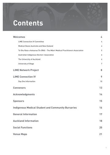 Contents - LIME Network