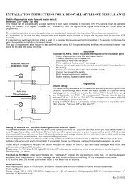 installation instructions for x10 in-wall appliance module ... - Electia.se