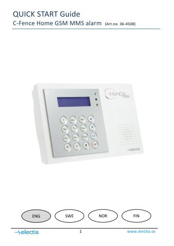 QUICK START Guide - Electia.se