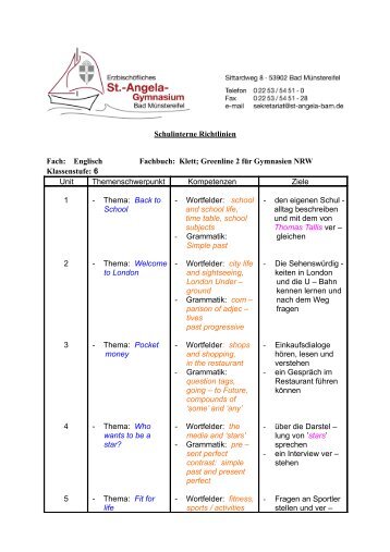 Englisch Klasse 6