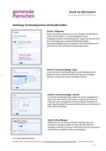 Stark im Ehrenamt! - gemeindemenschen.de