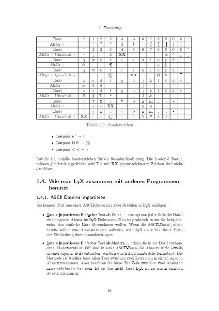 Das LYX-Benutzerhandbuch - Gymnasium Wentorf