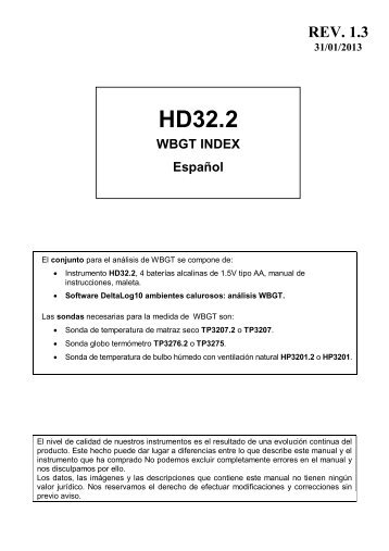 HD32.2 - Delta Ohm S.r.l.